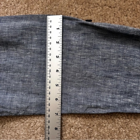 J. Jill Love Linen Long Sleeve Chambray Tunic Top - Picture 9 of 9